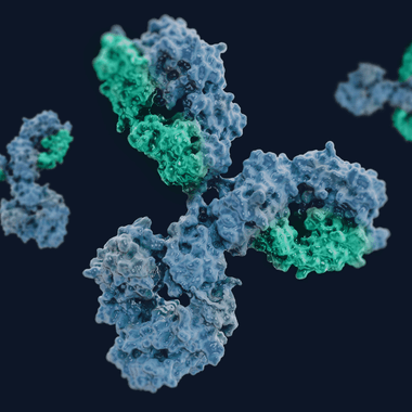  Biosimilars molecule blue and green