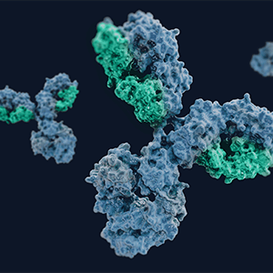 Biosimilars blue and green molecule 